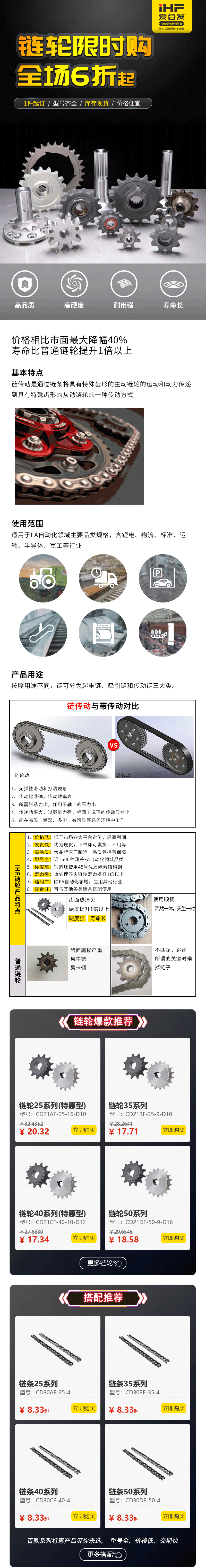 特惠現(xiàn)貨：愛合發(fā)鏈輪鏈條省錢耐用！